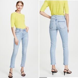 Agolde NWT Toni Slim Straight Jeans Daylight New Blue 25